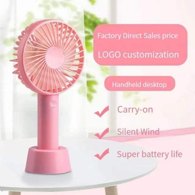 Picture of Mini Portable Fan Battery Operated, Powerful USB Table Fan, 3 Speed Quiet Rechargeable Fan with Less Vibration,  Personal Mini Fan for Home Office Stroller Camping (Black)