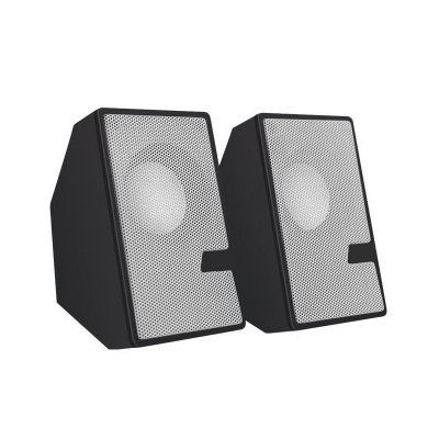 Picture of D7 Multimedia Speaker with 3.5 Aux Connectivity - USB Powered and Volume Control Laptop/Desktop Speaker - White, 2.0 Channel