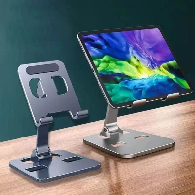 Picture of Aluminum Dock Mount Mobile Stand Adjustable Phone/Tablet Stand Phone Stand Metal Phone Holder For Tablet, Smartphone & iPad
