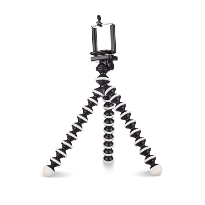 Picture of Basics Gorilla Tripod/Mini Tripod for Mobile Phone with Phone Mount with Flexible Gorilla Stand for DSLR, Action Cameras, Ring Lights, Panel Reflectors, Umbrellas, and Flashlights (13 Inch)