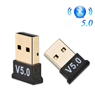 Picture of USB Bluetooth 5.0 Adapter Transmitter Bluetooth Receiver Audio Bluetooth Dongle Wireless USB Adapter for Computer PC Laptop c