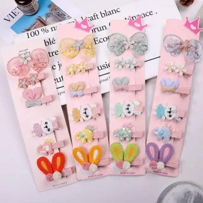 Picture of New Style Cartoon Animal Fruit Series Clip Headdress Fresh Cute Multi-Color Knitted Embroidery Hair Accessories Headdress