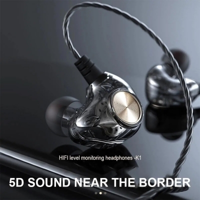 Picture of Android Mobile Phone DrivebyWire Headset Metal Heavy Bass Computer PC Headset InEar Sports Headset