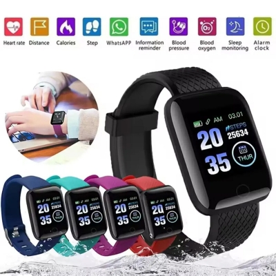 Picture of 116 Plus Smart Bracelet Heart Rate Monitor Fitness Tracker Waterproof Touch Screen