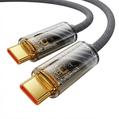 Picture of Toocki 100W Transparent Type C To Type C Cable For Macbook Samsung Huawei Xiaomi 12 11 POCO PD Fast Charging 5A USB Type C Cable