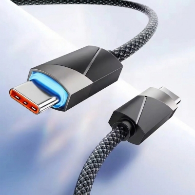 Picture of Toocki 100W Cable Type C to Type C Fast Charging QC4.0 Smart Power-Off 5A USB C Cable for iPhone 15 Pro Max 14 13 Samsung Xiaomi OPPO