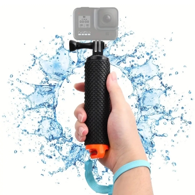 Picture of Floating Hand Grip for Go Pro Hero 10 9 8 7 6 5 4 Black for DJI Action Insta360 for Xiaomi Yi 4K Hand Mount Float Accessory