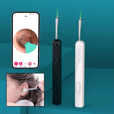 Picture of Wireless Smart Ear Cleaning Endoscope Visual Ear Pick Ear Spoon Otoscope Earpick Ear Cleaner Wax Removal Earwax Remover Camera