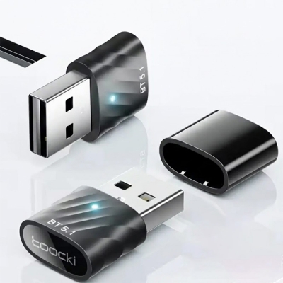Picture of Toocki USB Bluetooth Adapter Bluetooth 5.1 Wireless BT Receiver Transmitter Adaptador for PC Speaker Mouse Music Audio Adapter