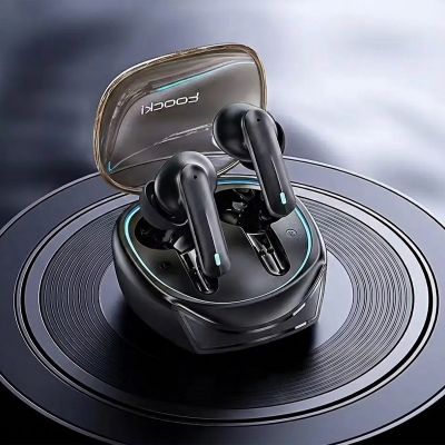 Picture of Toocki Bluetooth 5.3 Wireless Headphones Earphone TWS In-Ear Waterproof Headset LED 40H 35ms Low Latency Earbud with Microphone