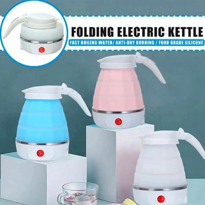 Picture of Travelling Folding Kettle Electric Silicone Foldable Water Kettles Compression Leak Proof Portable Mini Kettle
