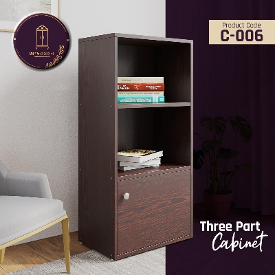 Picture of Andormahal Stylish Bookshelf/File Cabinet/Storage (C-6) - book shelf ( Made Of MDF Board) (4feet by 1.5feet