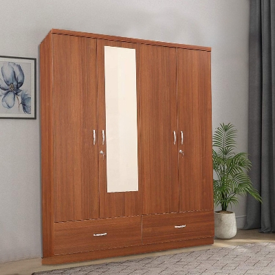 Picture of AndorMahal 4 part Giant Almirah With Mirror- Melamine Laminated Board (6ft by 5ft by 16inch)