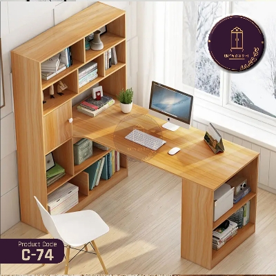 Picture of AndorMahal MDF Classic Reading Table With Bookshelf (5ft by 5ft by 16inch)