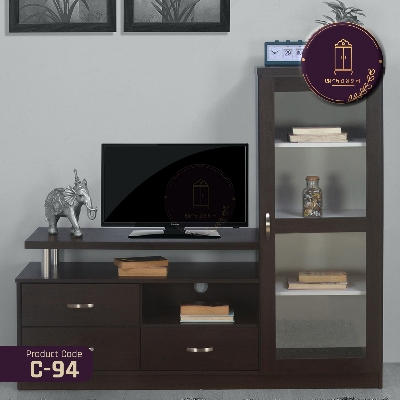 Picture of AndorMahal MDF TV Table Entertainment Unit Display Storage Cabinet (5ft by 4ft by 16inch)