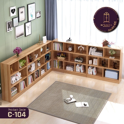 Picture of Andormahal Elegant Living room/Office Bookshelf-Made Of Melamine Laminated Board(12ft(6+6)