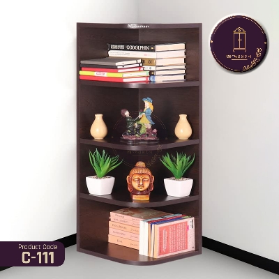 Picture of Andormahal MDF Modern Corner Shelves- (32inch by 18inch by 12inch)