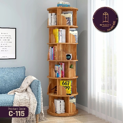 Picture of Andormahal MDF Unique Round Corner Bookself- (6ft by 2ft by 2ft)