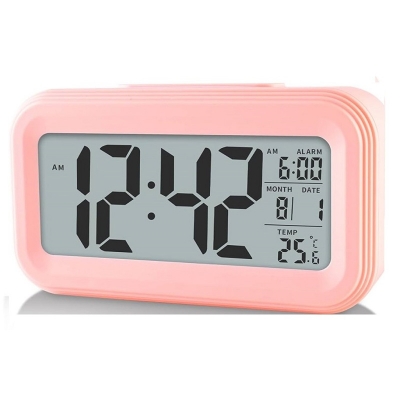 Picture of Optically Controlled Liquid Crystal Device Digital Alarm Clock Pink