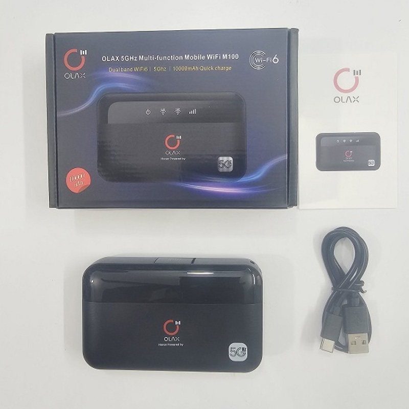 Picture of OLAX M100 Pocket Router Dual Band 10000mAh Battery WiFi6