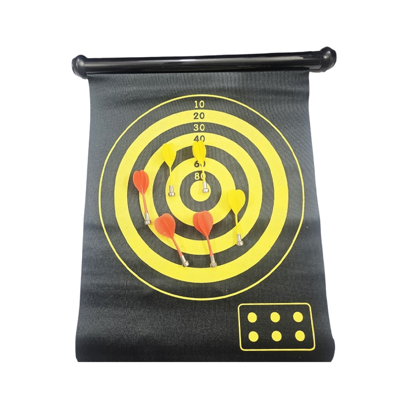 Picture of Golden Magnetic Target Dart Board 15 inch With 6 Pins