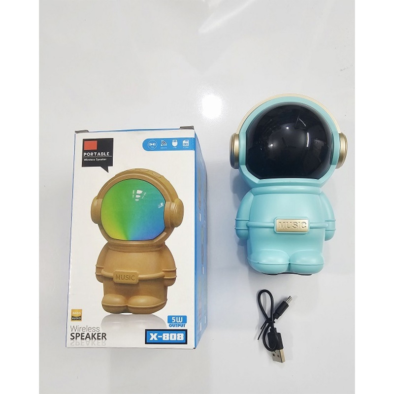 Picture of X808 Astronaut Bluetooth Speaker With RGB Light Blue