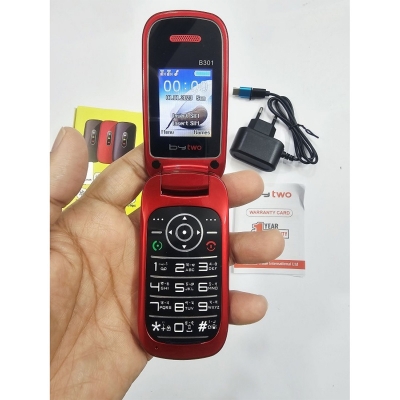 Picture of Bytwo B301 folding Phone Magic Voice Red