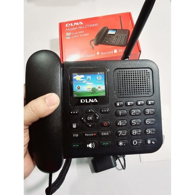 Picture of DLNA ZT9000 Land Phone Dual Sim With Auto Call Record FM Radio