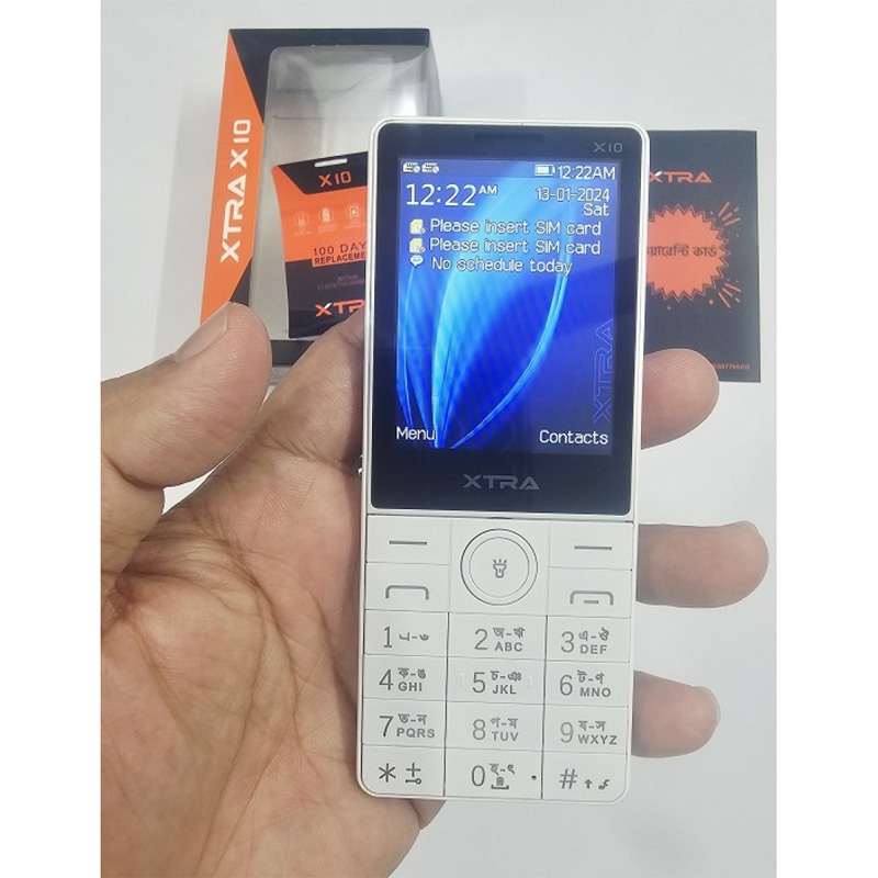 Picture of XTRA X10 Button Phone Metal Body White