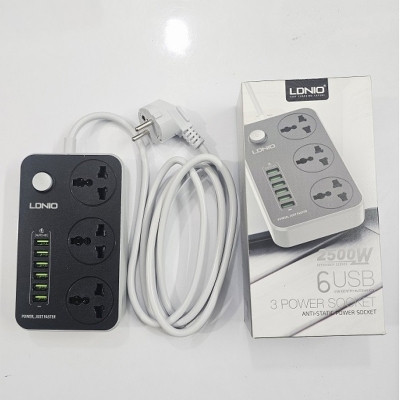 Picture of LDNIO 6 USB Multiplug 3 power socket