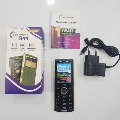 Picture of Geo R44 Leather Degine Dual Sim Phone Blue