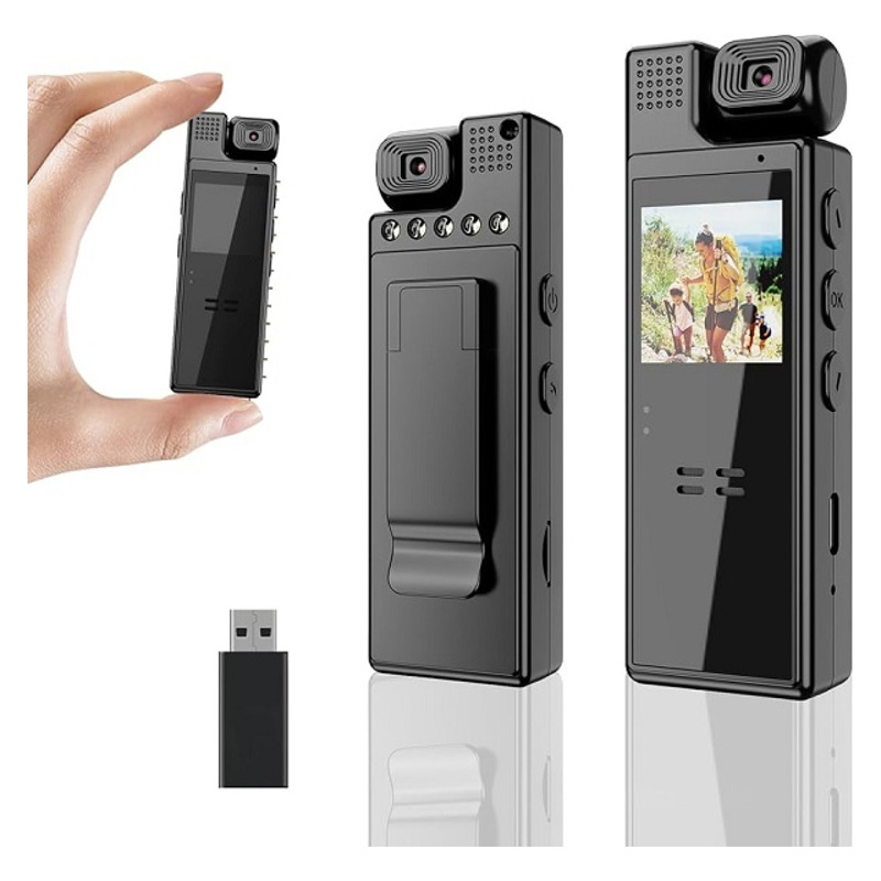 Picture of L9 Portable Body Camera 180° Rotating Lens Night Vision