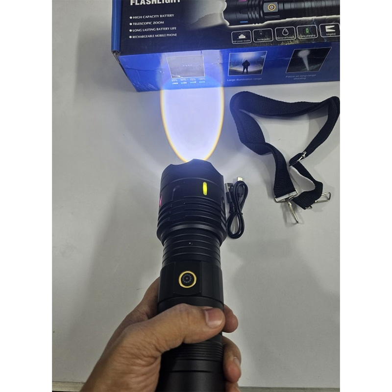 Picture of S16 Big Super Bright Flashlight 15000mAh Battery Zoom Light