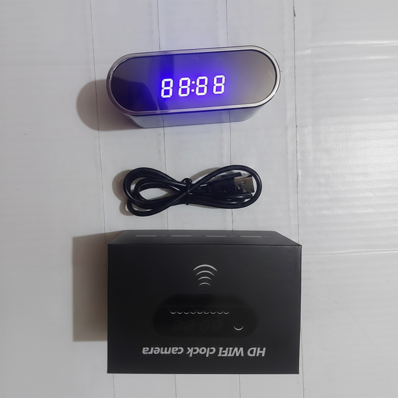 Picture of Wifi Table Clock Video Camera 1080p HD 2000mAh Battery