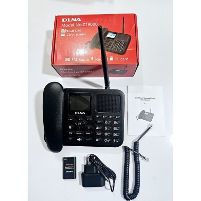 Picture of DLNA ZT9000 Land Phone Dual Sim With Auto Call Record FM Radio