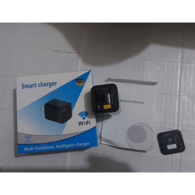 Picture of USB Wifi Charger Adapter 1080p Video Camera - Black