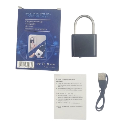 Picture of Fingerprint Keyless Smart Padlock Rechargable