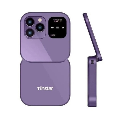 Picture of Tinstar T888 Folding Phone Camera 2 Sim Purpel