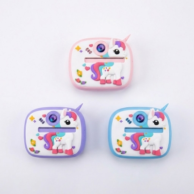 Picture of Y800 Kids Print Camera With Silicon Cover Blue