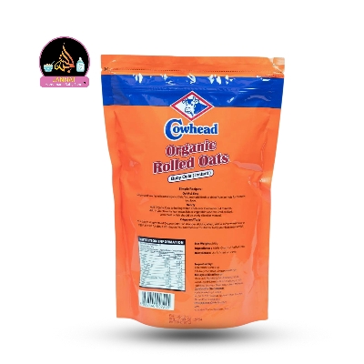 Picture of Cowhead Organic Rolled Oats 500g - High Fiber, Whole Grain, Non-GMO, Ready-to-Eat Breakfast