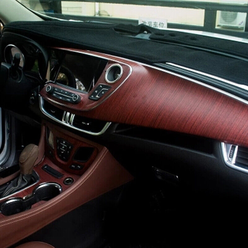 Picture of Car Interior Dashboard Diy Wood Textured Grain Vinyl Wrap Sticker Decal Sheet 12"X48" - 30Cm/120Cm - Car Sticker