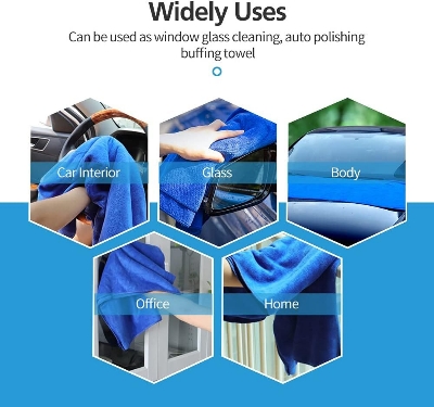 Picture of Extra Large One Colour Microfiber Car Cleaning Towel