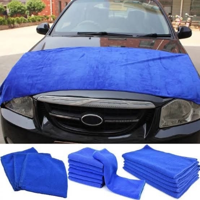 Picture of Extra Large One Colour Microfiber Car Cleaning Towel