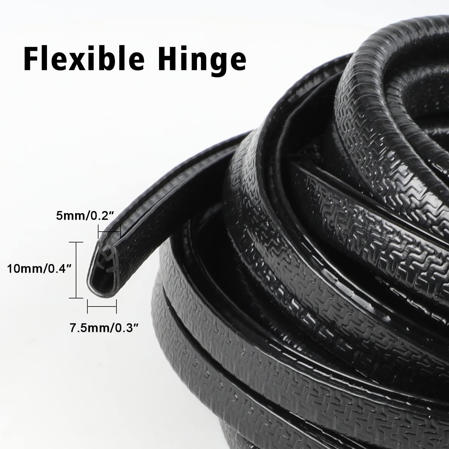 Picture of 5M Car Door Edge Protector, Car Door Edge Guards Universal U Shape Rubber Seal Edging Car Door Seal Trim Protector Car Door Guard Strip Fit for Most Car (Black)