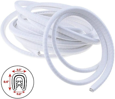 Picture of 5M Car Door Edge Protector, Car Door Edge Guards Universal U Shape Rubber Seal Edging Car Door Seal Trim Protector Car Door Guard Strip Fit for Most Car (White)