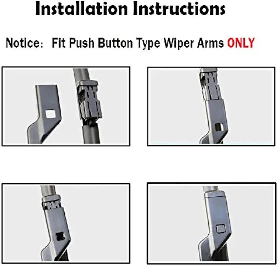 Picture of 26" 16" Front Windshield Wiper Blades Fit For Toyota C-HR CHR 2017-2020 (1 Set 2 Pis)