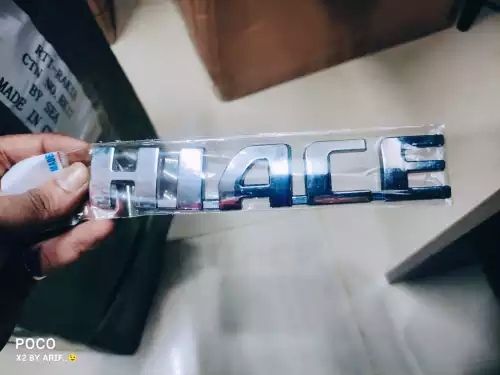 Picture of Premium Quality Car Monogram Logo HIACE & SuperGL Silver Color