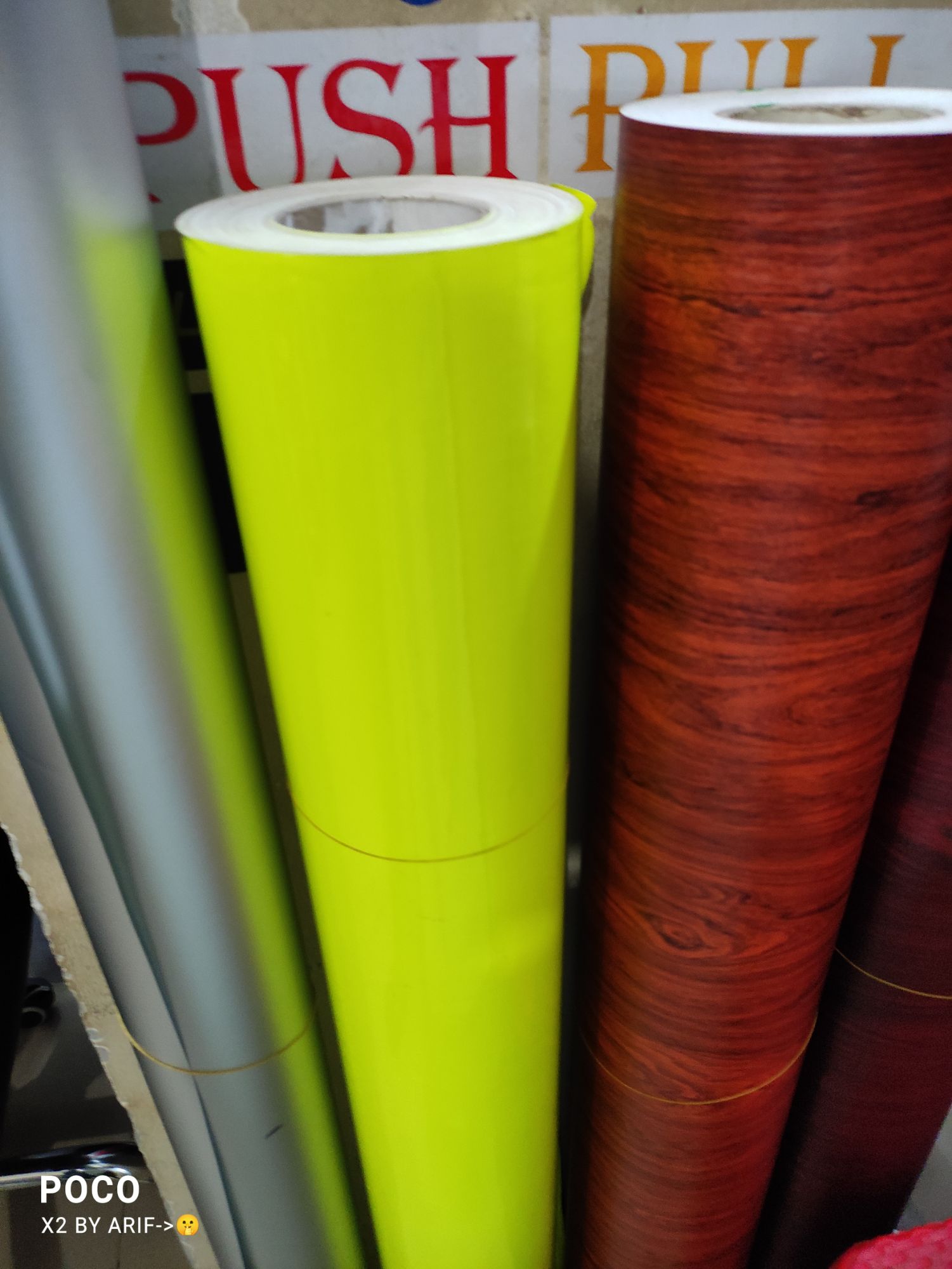 Picture of 12"/48" Light Green PVC Gloss Ambulance Yellow Vinyl Wrap, For Car & Bike Sticker