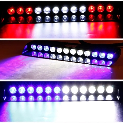 Picture of Dashboard 9 led car emergency 3 color (red, white, blue flashing) Lights and Multi Mode Function Available
