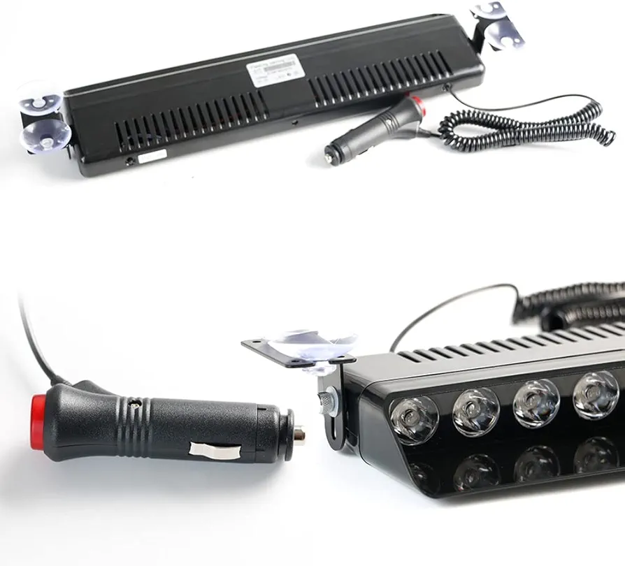 Picture of Dashboard 9 led car emergency 3 color (red, white, blue flashing) Lights and Multi Mode Function Available